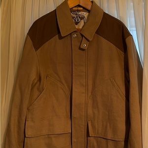 Zara men’s 100 percent cotton canvas light jacket